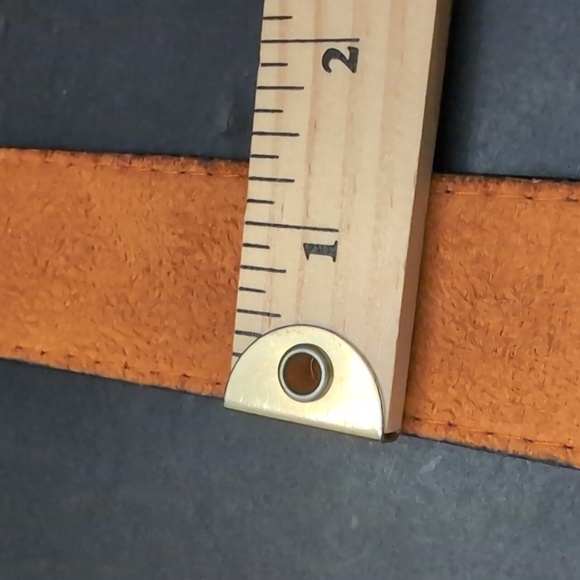 Genuine Leather Italian Style Black/Brown Men's Golfer Belt,M/M 34"-36". - Picture 10 of 10